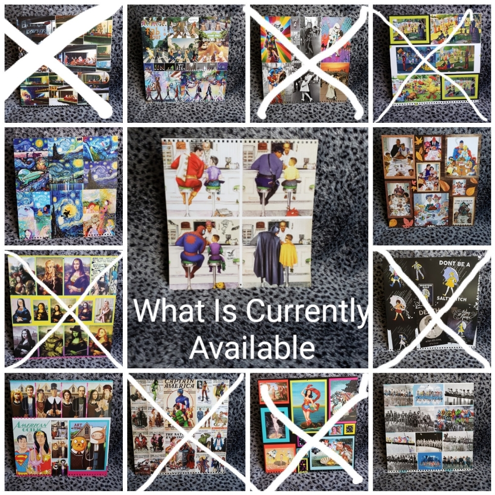 Van Gogh Pop Culture Parody Wall Art Disney Comics Collage Poster - Picture 6 of 13